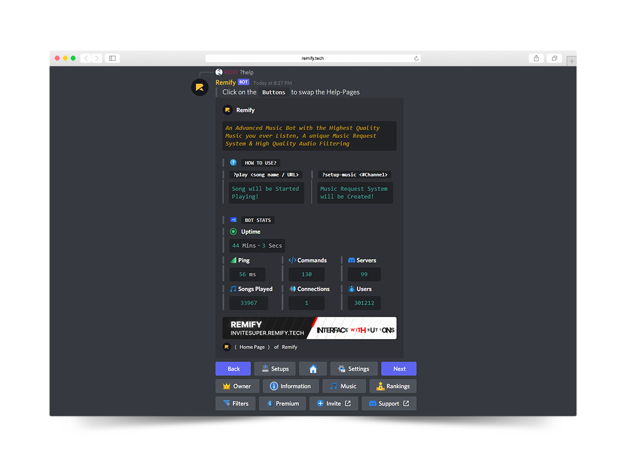 Help Menu